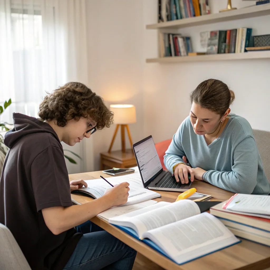 Tutoring session in progress